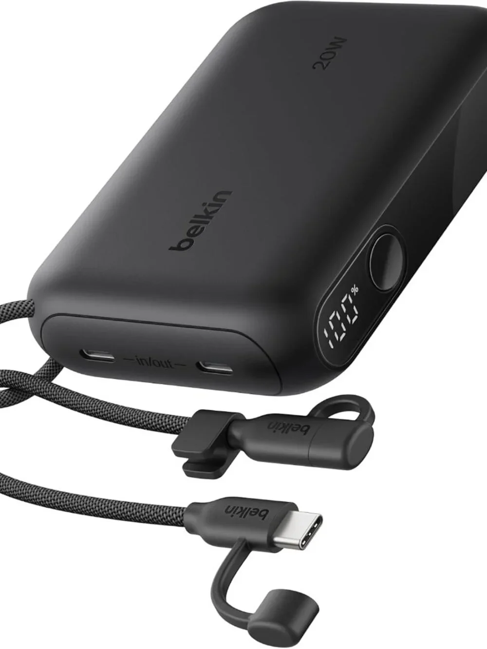 Belkin Slim 10,000mAh USB-C Portable Charger Power Bank - Black - Picture 10 of 10